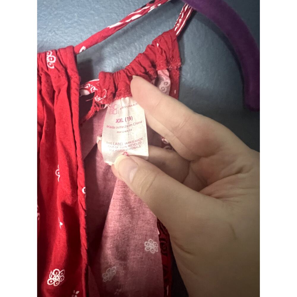 No Boundaries Handkerchief Women's XXL Y2K Red Princess Diaries Inspired Top - Picture 4 of 6